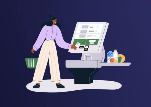 illustration self checkout